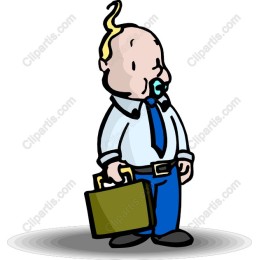 Whimsical Businessman Cartoon