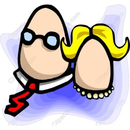 Whimsical Egg Couple