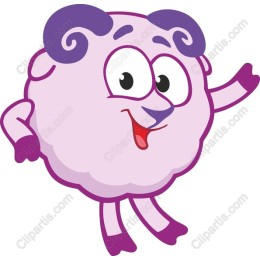 Playful Fluffy Cartoon Character