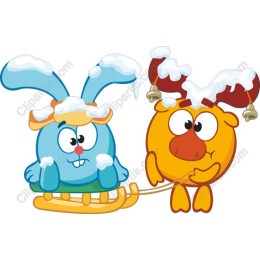 Winter Wonderland: Rabbit & Reindeer Adventure