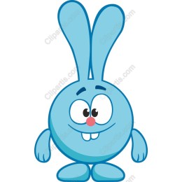 Charming Blue Bunny