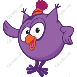 Charming Purple Bird