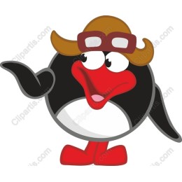 Charming Cartoon Penguin