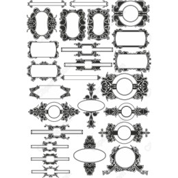 Vintage Frame & Label Set