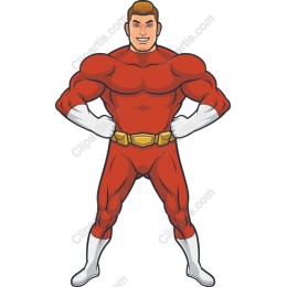 Dynamic Musclebound Superhero