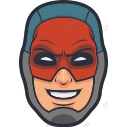 Dynamic Superhero Face