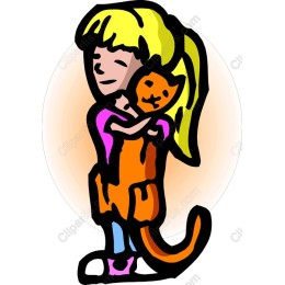 Joyful Cat Embrace