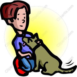 Joyful Boy and Dog
