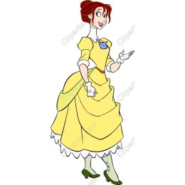 Enchanting Yellow Dress Character