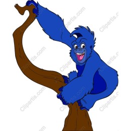Cheerful Blue Gorilla