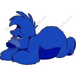 Playful Blue Gorilla