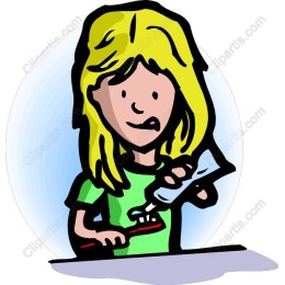 Girl Brushing Teeth