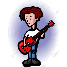 Vibrant Rock Musician