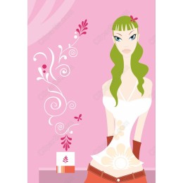 Stylish Floral Lady