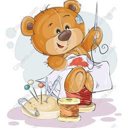 Sewing Bear Delight