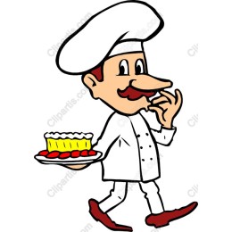 Charming Chef with Dessert Platter