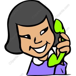 Cheerful Girl Engaged in Phone Conversation