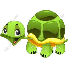 Cartoon Turtle - Cheerful