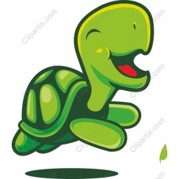 Playful Cartoon Turtle