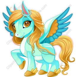 Whimsical Winged Unicorn