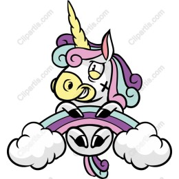 Playful Unicorn Rainbow