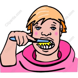 Cheerful Tooth Brushing