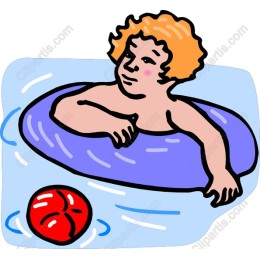 Child Enjoying Summer Swim