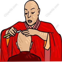 Traditional Monk Head Shaving Ceremony