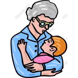 Tender Touch: Grandmother and Grandchild