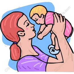 Loving Mother and Baby
