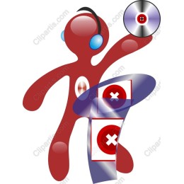 Vibrant Red Music Character