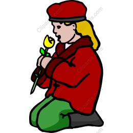 Charming Child with Flower