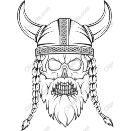 Fierce Viking Skull