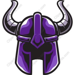 Purple Viking Helmet