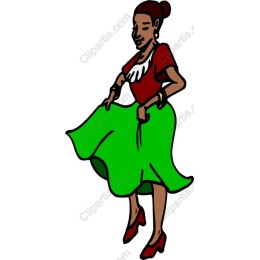 Vibrant Dancing Woman
