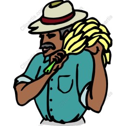 Vibrant Farmer with Bananas
