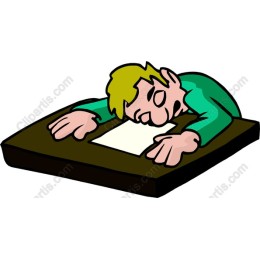Exhausted Office Worker