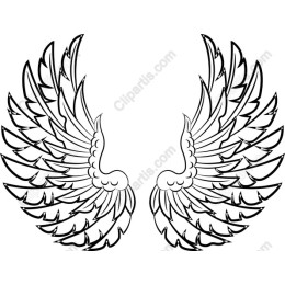 Intricate Angel Wings