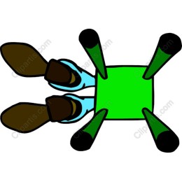 Cartoonish Chair and Feet