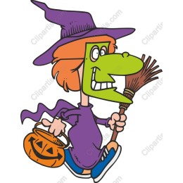 Playful Halloween Witch