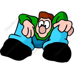 Overhead View Cartoon Character