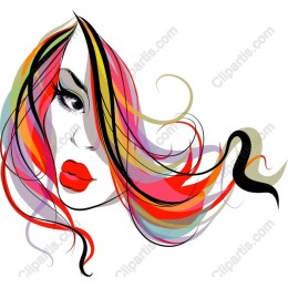Colorful Modern Woman Portrait