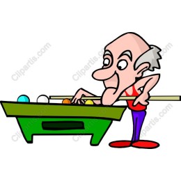 Elderly Billiards Player