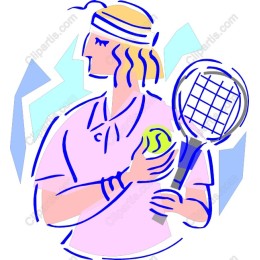 Vibrant Tennis Player