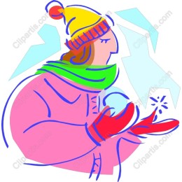 Cheerful Winter Character