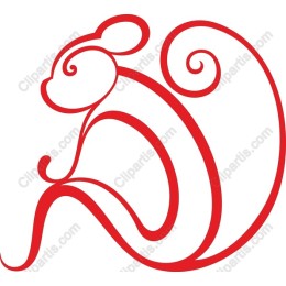Red Abstract Mouse