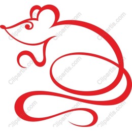 Charming Red Mouse
