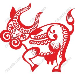 Red Decorative Bull