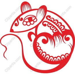Artistic Red Mouse