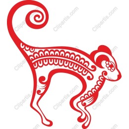 Intricate Red Monkey